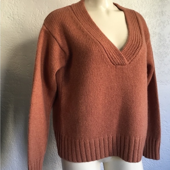 LOU &GREY 100%cashmere rusty color soft sweater SM NWT - Picture 2 of 8